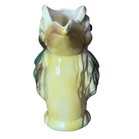 1950's Stewart McCulloch California Pottery Green Parrot Bird Pitcher Retro - Picture 3 of 8